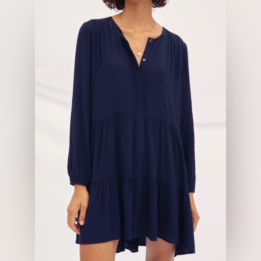 Aritzia Navy Mini Dress